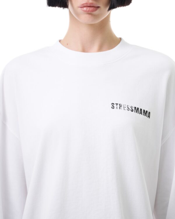 STRESSMAMA Fw25 Regular Longsleeve 長袖T(白)