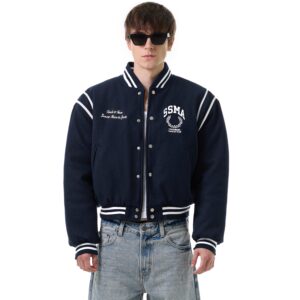 DSC_9272_1 STRESSMAMA Fw25 Varsity Jacket 外套(藍)