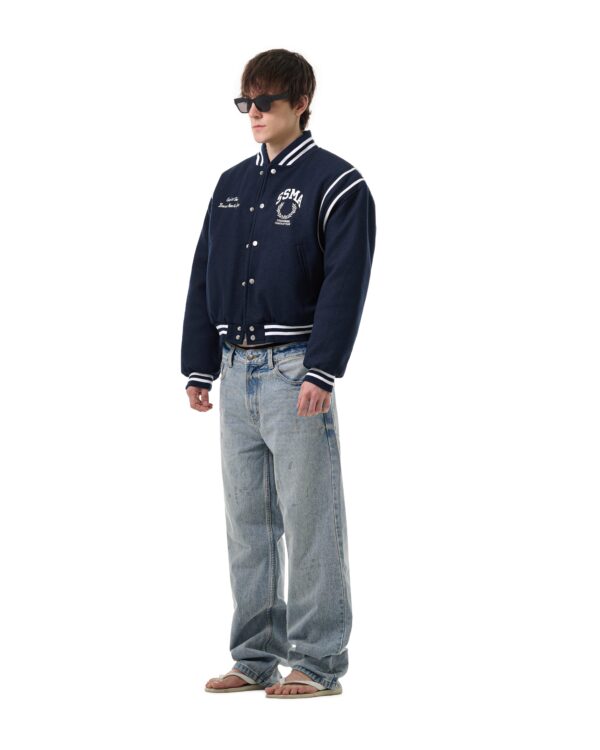 STRESSMAMA Fw25 Varsity Jacket 外套(藍)