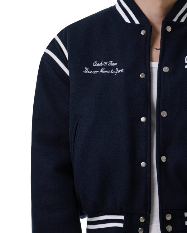 STRESSMAMA Fw25 Varsity Jacket 外套(藍)