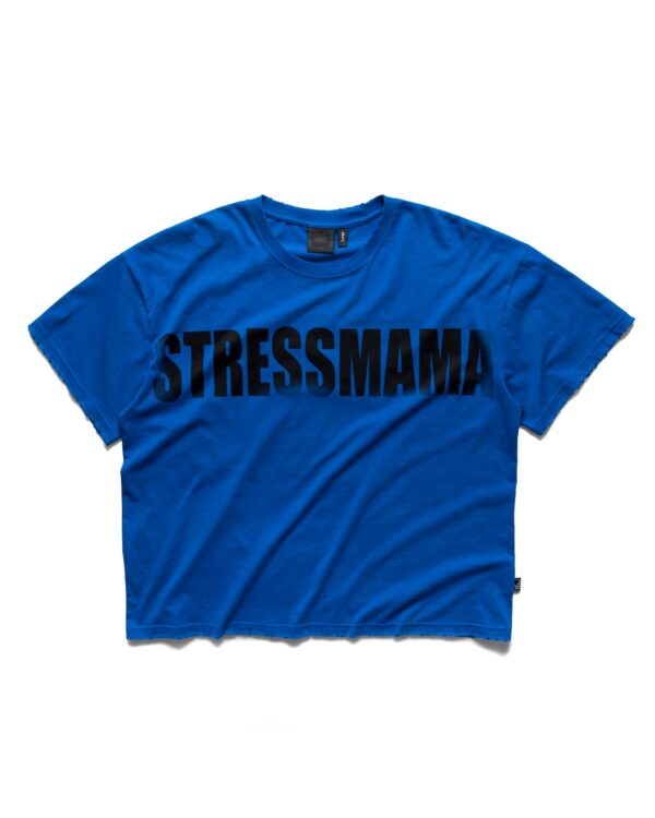 STRESSMAMA Ssma Faded Logo T-shirt T恤(藍)