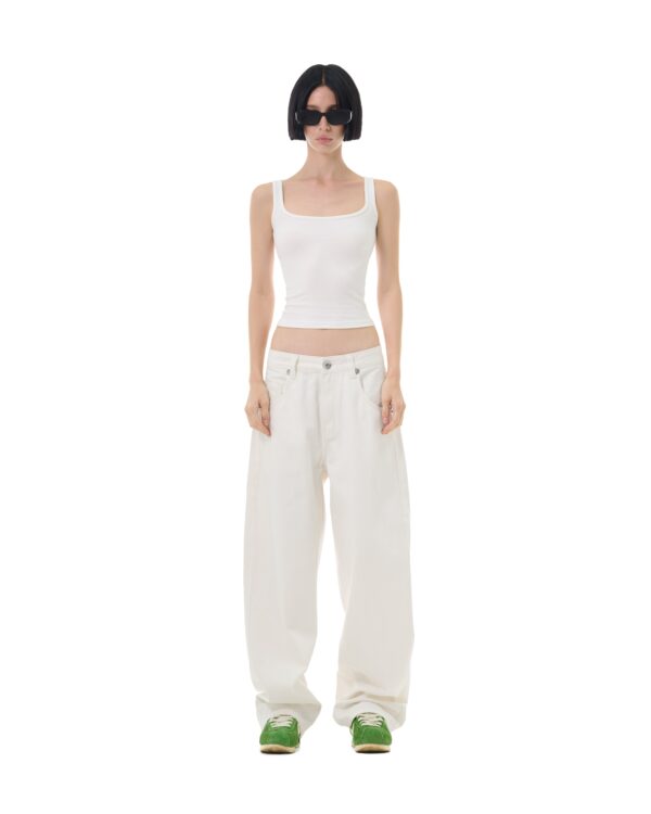 STRESSMAMA Fw25 Plain Jeans 牛仔褲(白)