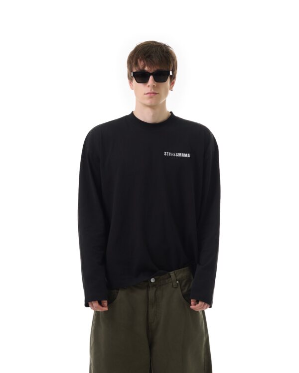 STRESSMAMA Fw25 Regular Longsleeve 長袖T(黑)