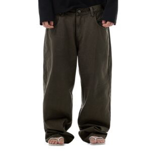 DSC_9815 STRESSMAMA Fw25 Plain Jeans 牛仔褲(棕)