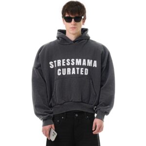 DSC_9969_1 STRESSMAMA Fw25 Curated Hoodie 帽T(黑)