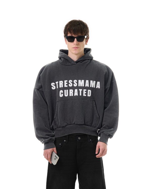 STRESSMAMA Fw25 Curated Hoodie 帽T(黑)