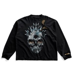 UNKRUSH SKULL - BOXY LONG SLEEVES