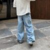 UNKRUSH GRAFFI - Baggy Jeans/  MOSS GREEN