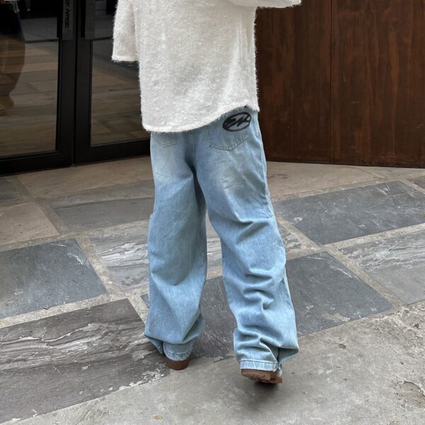 UNKRUSH GRAFFI - Baggy Jeans/  MOSS GREEN