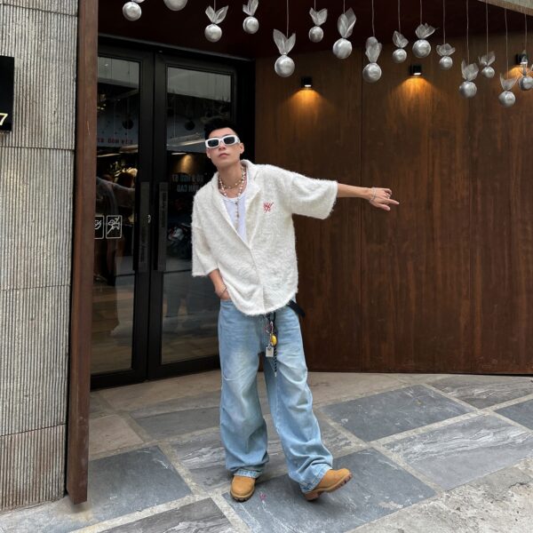 UNKRUSH GRAFFI - Baggy Jeans/  MOSS GREEN