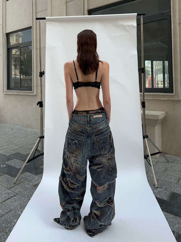 STRESSMAMA Holiday24 Destroyed Jeans 牛仔褲(藍)