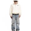 STRESSMAMA Summer26 Curated Quarter Zip Hoodie 帽T(奶油)
