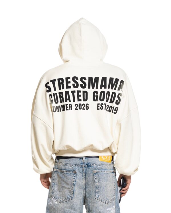 STRESSMAMA Summer26 Curated Quarter Zip Hoodie 帽T(奶油)