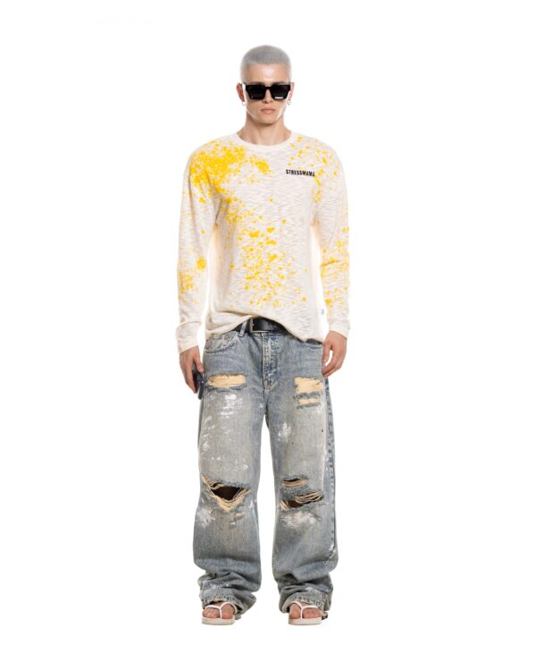 STRESSMAMA Summer26 Ssma Splatter Longsleeve 長袖T(奶油)