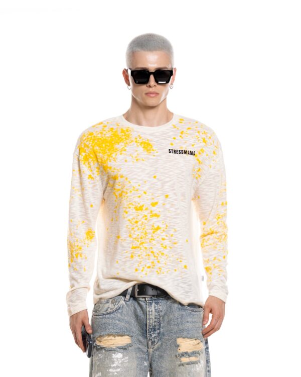STRESSMAMA Summer26 Ssma Splatter Longsleeve 長袖T(奶油)