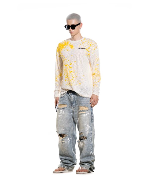 STRESSMAMA Summer26 Ssma Splatter Longsleeve 長袖T(奶油)