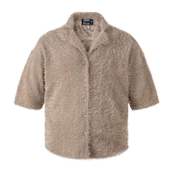 UNKRUSH FANCY - furrry SHIRT/ brown