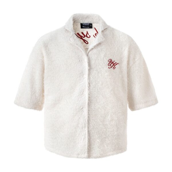 UNKRUSH FANCY - furrry SHIRT/ WHITE