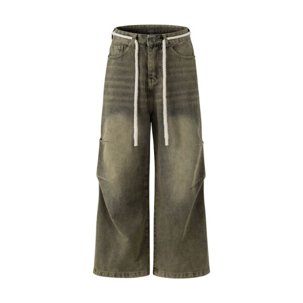 UNKRUSH GRAFFI - Baggy Jeans/  MOSS GREEN