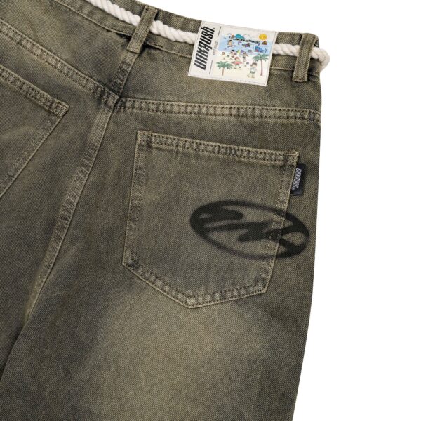 UNKRUSH GRAFFI - Baggy Jeans/  MOSS GREEN