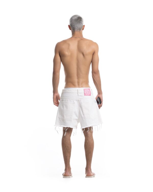 STRESSMAMA Summer26 Ripped Denim Shorts 牛仔褲(白)