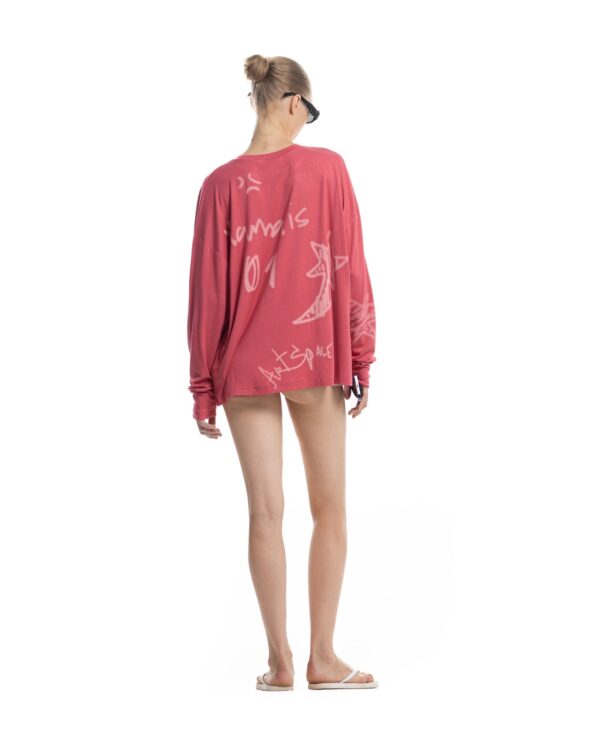 STRESSMAMA Ssma Sketch Longsleeve 長袖T(紅)