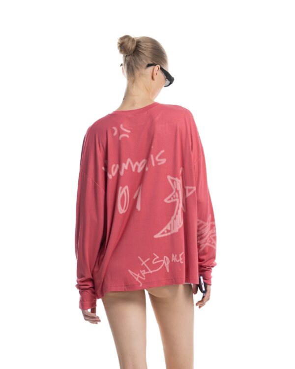 STRESSMAMA Ssma Sketch Longsleeve 長袖T(紅)