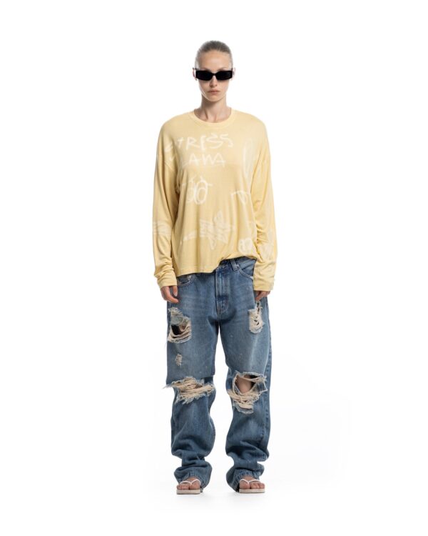 STRESSMAMA Ssma Sketch Longsleeve 長袖T(黃)
