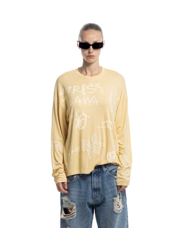 STRESSMAMA Ssma Sketch Longsleeve 長袖T(黃)