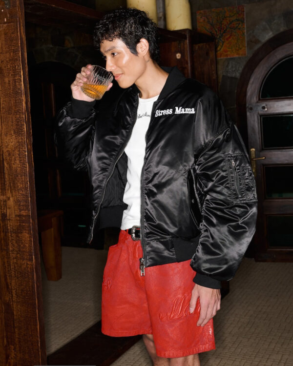 STRESSMAMA Fw24 Coated Shorts 短褲(紅)