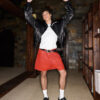 STRESSMAMA Fw24 Coated Shorts 短褲(紅)