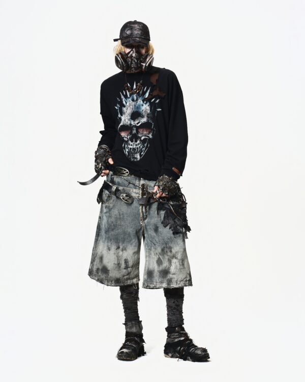 UNKRUSH SKULL - BOXY LONG SLEEVES