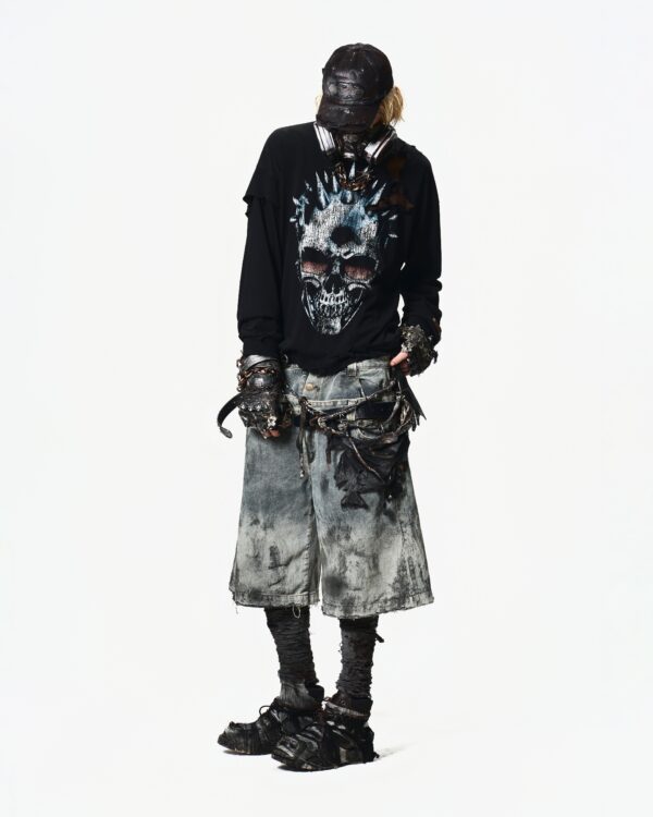 UNKRUSH SKULL - BOXY LONG SLEEVES