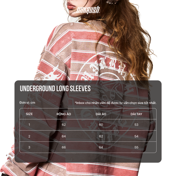 UNKRUSH UNDERGROUND - LONG SLEEVES/ Coral