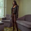 VIERY｜Mooli Cropped Leather Jacket