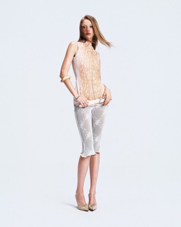 VIERY｜Peach Capri Pants