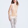 VIERY｜Peach Capri Pants