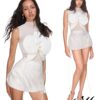 VIERY｜Fringed Lace Miniskirt