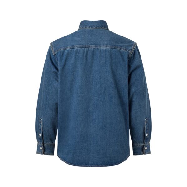 MAVERIK STUDIO｜MAVERIK® BUTTON WASHED DENIM SHIRT ( INDIGO BLUE )