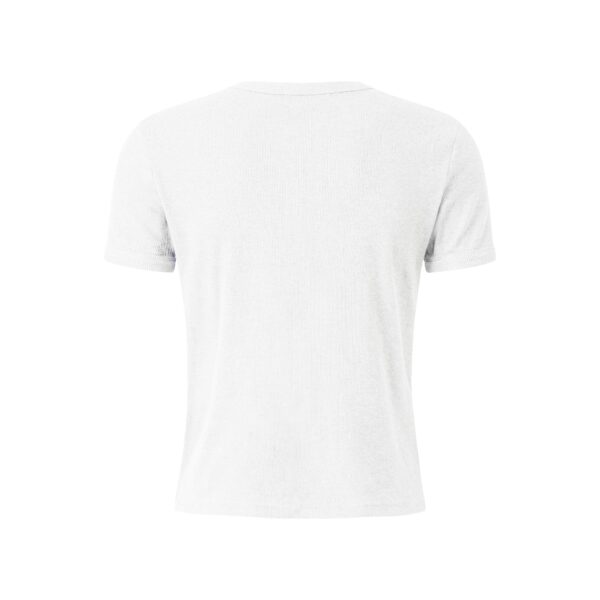 MAVERIK STUDIO｜MAVERIK® BUTTON RIB SLIM FIT T-SHIRT ( WHITE )