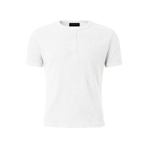 MAVERIK STUDIO｜MAVERIK® BUTTON RIB SLIM FIT T-SHIRT ( WHITE )