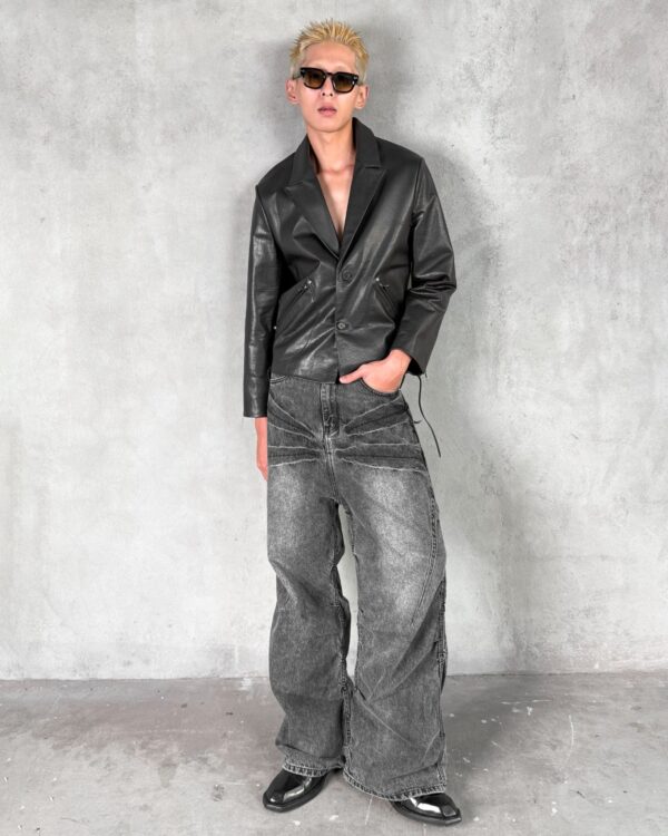 ALCYUSISM｜Leather Blazer