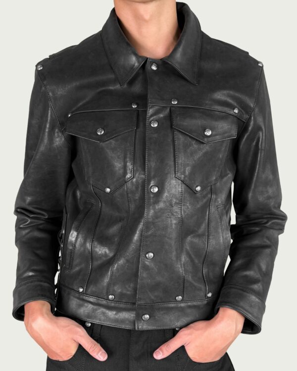 ALCYUSISM｜Rivet Leather Jacket