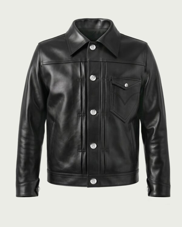 ALCYUSISM｜Leather Trucker Jacket