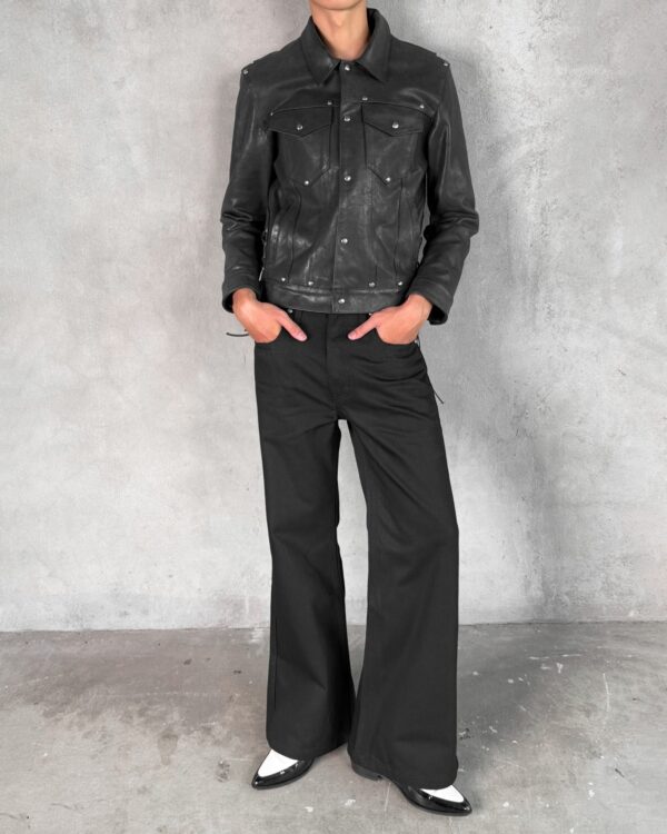 ALCYUSISM｜Rivet Leather Jacket