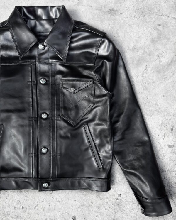 ALCYUSISM｜Leather Trucker Jacket