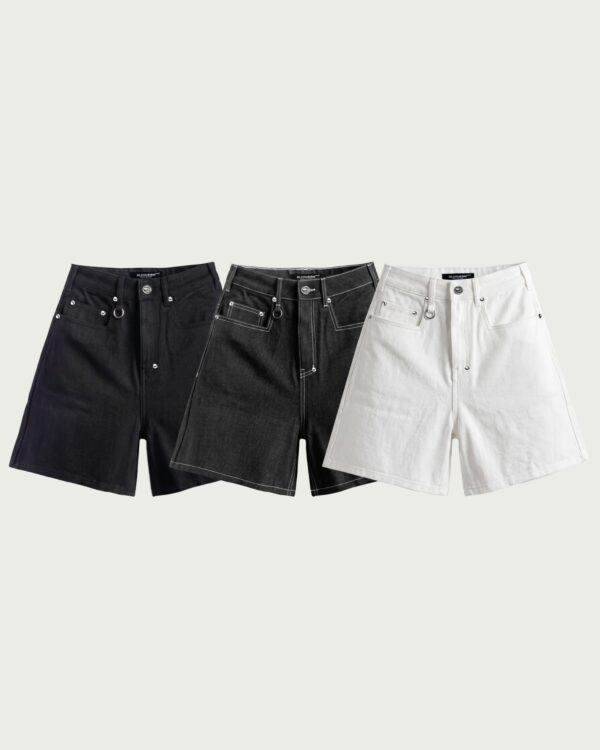 ALCYUSISM｜WIDE Denim Shorts