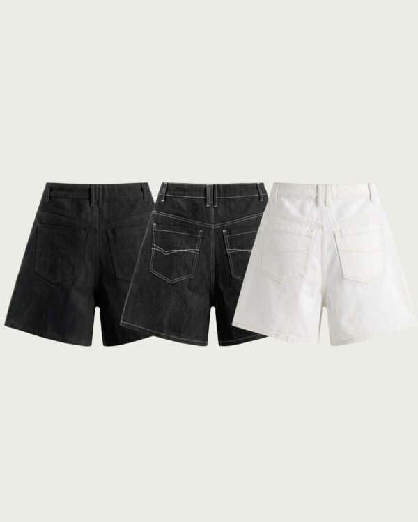 ALCYUSISM｜WIDE Denim Shorts
