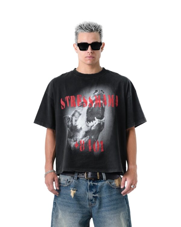 STRESSMAMA Ss26 Dobermann T-shirt T恤(黑)