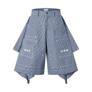 CAOSTU 條紋七分丹寧褲